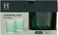 House juomalasi Diana 30 cl 2-pack vihreä - 3