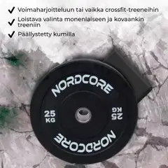 Nordcore levypaino bumper core(5-25kg) - Musta - 2
