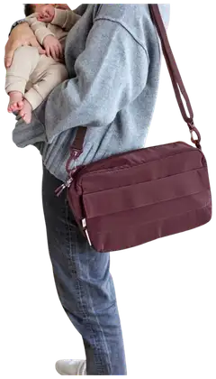 Lässig hoitolaukku Organizer 2-in-1 punainen - 5