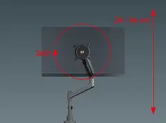 One For All DM5110 Heavy Duty Monitorivarsi, musta - 13