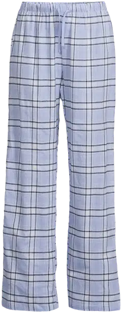 Actuelle naisten flanellihousut 212A382611 - Blue check - 2