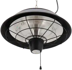 HORTUS Terassilämmitin ripustettava 1500 W, HA, Ø42 cm, musta - 8