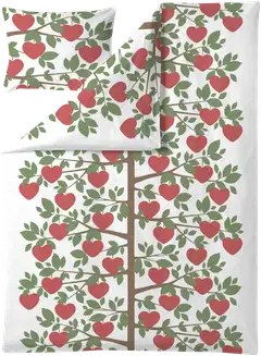 Finlayson pussilakanasetti Sydänpuu 150X210+50X60 tumma pun-vihreä - 1