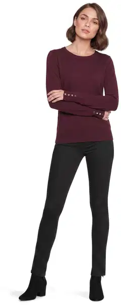 London Fog naisten  neulepusero 213L262902 - dark wine - 4