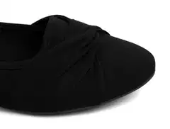 XIT naisten ballerinat Menorca - BLACK - 5