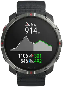 Polar Outdoor-kello Grit X2 musta S-L - 6