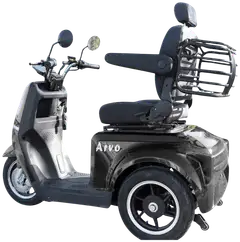 Arvo senioriskootteri P700 musta - 2