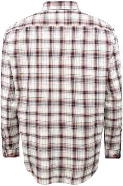 House miesten ruuduullinen kauluspaita 194H032610 - Orange check - 3