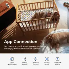 Imilab C30 Dual 3K+3K WiFi -valvontakamera kahdella objektiivilla sisäkäyttöön CMSXJ111A - 16