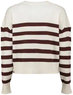 Hailys naisten neuletakki Lo44la - offwhite/cocoa stripe - 3