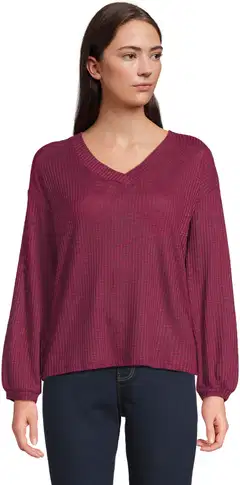House naisten neulepusero 213H263304 - dark wine - 1