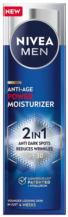 NIVEA MEN 50ml Anti-Age 2in1 Power Moisturizer -kasvovoide - 1