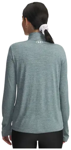 Under Armour naisten pitkähihainen treenipaita Tech 1/2 Zip- Twist 1384225 - Jasper Blue - 2