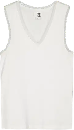 WKLY. naisten ribbitoppi 213W030123 - WHITE - 1