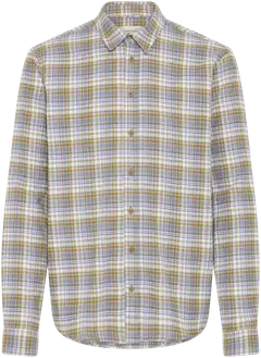 Blend miesten ruudullinen kauluspaita BHDilan - Butter - 1