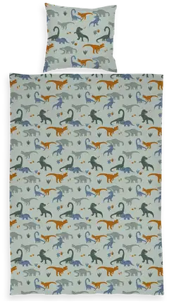 Ciraf lasten pussilakanasetti Dinosaur 120x160+40x60 cm - 1