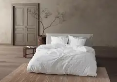 mistral Home pussilakanasetti Oslo 150x210 cm, musta-valkoinen - 3