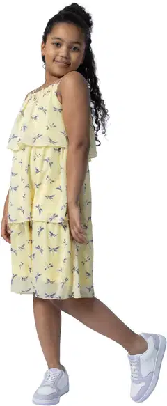 House lasten frillamekko 23TH172629 PatternLab - Yellow aop - 3