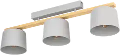 EGLO Kattovalaisin Mariel 3x40W 91x19cm puu/vaaleanharmaa - 1