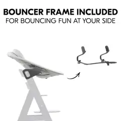 Hauck sitteri Alpha Bouncer Premium vaalean harmaa - 16