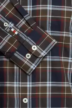 FQ1924 miesten ruudullinen kauluspaita FQBROMONT - Turkish Coffee - 3