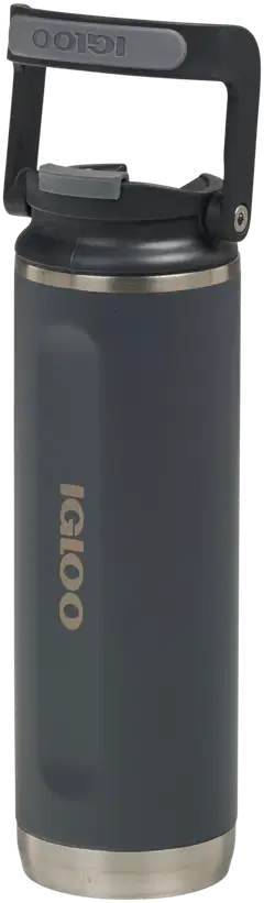 Igloo Flip'n'Sip 591 ml -termospullo tummanharmaa - 2
