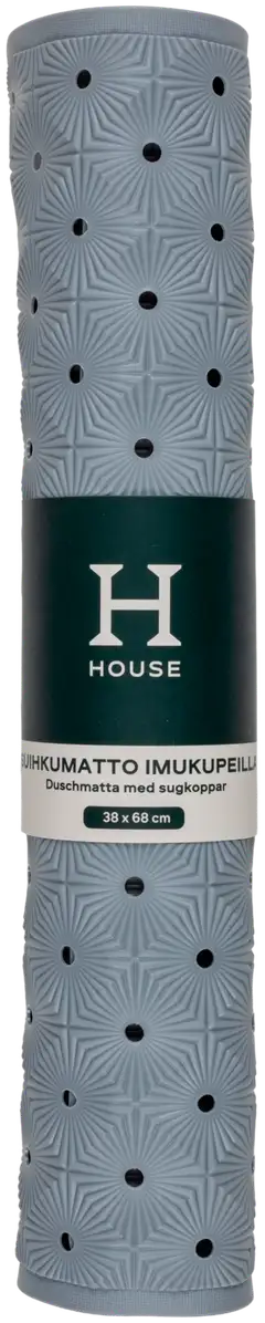 House kylpyhuoneenmatto Non-slip 38x68 cm, harmaa - 3