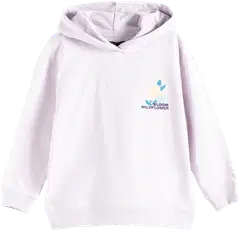 TEX lasten huppari kukka I276632 - LILAC LIGHT - 2