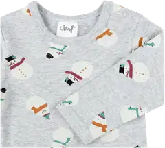 Ciraf vauvojen body Lumiukko - snowman aop - 3