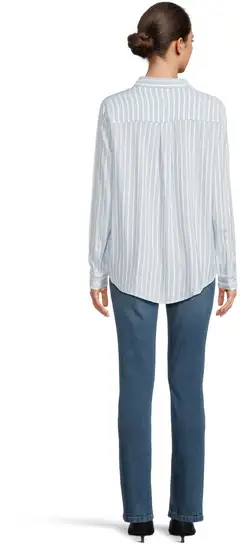 House naisten kauluspaita raita 228H260310 - BLUE WHITE - 3