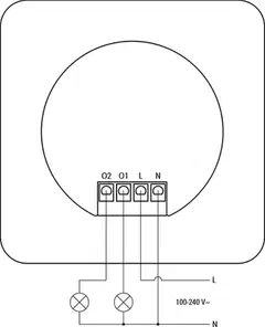 Shelly 2-Output Power Base for Wall Display - 2-kanavainen relepohja Wall Displaylle - 6