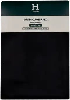 House suihkuverho Sointu 180x200 cm, musta - 3