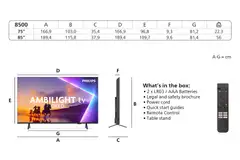 Philips 85" 4K UHD Smart Ambilight QLED TV 85PUS8500/12 - 5