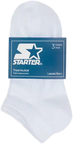 Starter lasten treenisukat 234S250305 3-pack - WHITE - 2