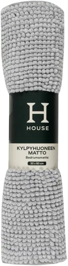 House kylpyhuoneenmatto Chenille Melange 50x80 cm harmaa - 2