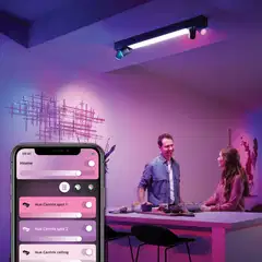 Philips Hue Centris -kattovalaisin neljällä kohdevalolla 40W 2000-6500K 4400LM musta - 10