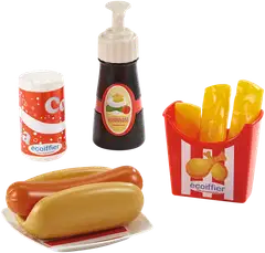 Ecoiffier - 100 % Chef - Hot dogit ja herkut -leikkisetti 25 osaa - 4