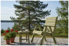 Tammiston Puu Tuoli Elli kestopuu vihreä - 3