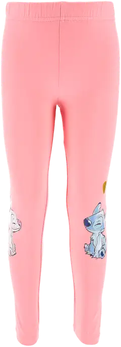 Lasten Lilo & Stitch leggins, laadukas kangas - pink - 1