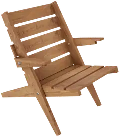 Miljöörakennus Aurinkotuoli, kokoon taittuva, luonnon ruskea, 67x89x80cm - 1