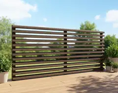 Miljöörakennus aitaelementti tumman harmaa 180 x 80 x 7 cm - 4