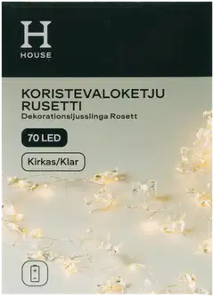 House koristevaloketju Rusetti 70 led kirkas - 1