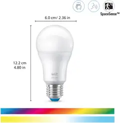 WiZ älylamppu E27 A60 8.5W RGB Wi-Fi, 3 kpl:n pakkaus - 3