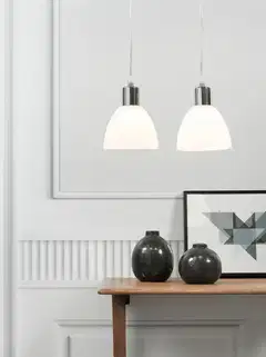 Nordlux riippuvalaisin Ray 2 kpl kromi/opaali - 2