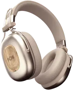 House of Marley langattomat vastamelukuulokkeet Positive Vibration Rebel, beige/puu - 1