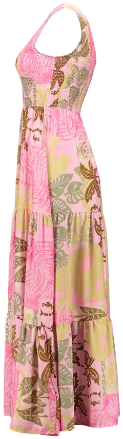 Hailys naisten mekko Gr44eta - 8293 pink berry palm leaf - 2