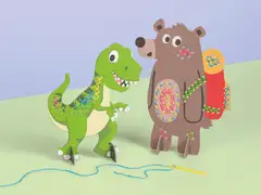 Hahmokirjontasetti lapsille, Dinosaurus - 5