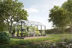 Kreative Gartentechnik kasvihuone Aptasia IV 10 m2 antrasiitinharmaa - 9
