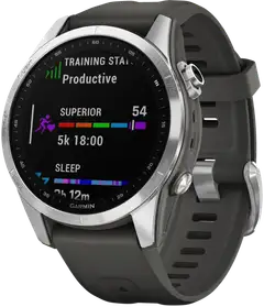 Garmin Fenix 7S hopea/harmaa multisport GPS kello - 1