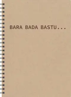 Bara bada bastu -muistikirja A5, ruskea - 1